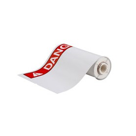 Brady 140887 etichetta per stampante Rosso, Bianco Etichetta per stampante autoadesiva (140887)
