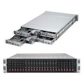 Supermicro SuperServer 2028TR-H72FR Intel® C612 LGA 2011 (Socket R) Armadio (2U) Nero (SYS-2028TR-H72FR)