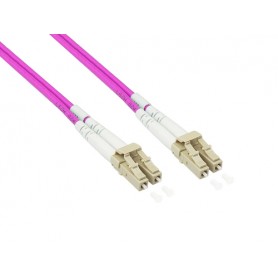 Alcasa LW-P820LC4 cavo a fibre ottiche 20 m LC/UPC OM4 Cappuccino, Viola, Bianco (LW-P820LC4)