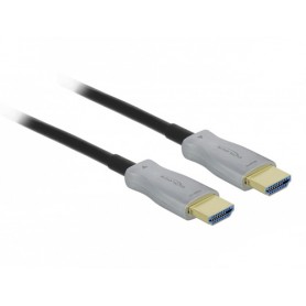 DeLOCK 84137 cavo HDMI 100 m HDMI tipo A (Standard) Nero, Grigio (84137)