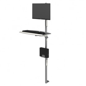 Dataflex 52.732 carrello e supporto multimediale Argento Pannello piatto (52.732)