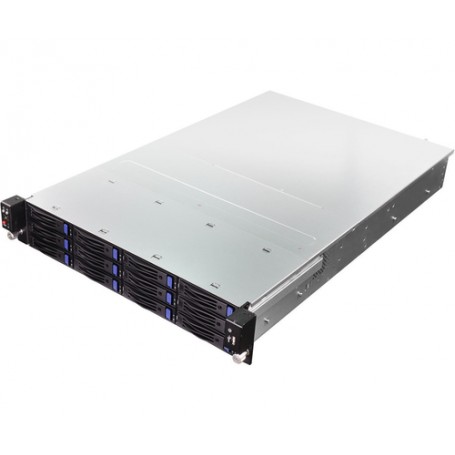 Asrock 2U12L6SW-2TS6 sistema barebone per server Intel® C602 LGA 2011 (Socket R) Armadio (2U) Nero, Metallico (2U12L6SW-2TS6)