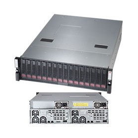 Supermicro 6037B-DE2R16L Intel® C602J BGA 1356 Armadio (3U) Nero, Grigio (SSG-6037B-DE2R16L)