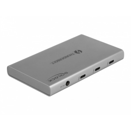 DeLOCK 64157 hub di interfaccia Thunderbolt 4 40000 Mbit/s Grigio (64157)