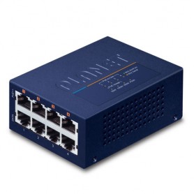 PLANET UPOE-400 switch di rete Fast Ethernet (10/100) Supporto Power over Ethernet (PoE) Blu (UPOE-400)