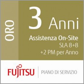 Fujitsu 3 Year Onsite Service, 8+8+2PM (U3-GOLD-MVP)