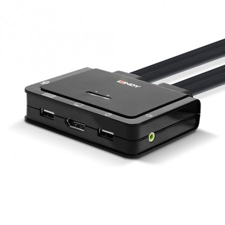 Lindy 42346 switch per keyboard-video-mouse (kvm) Nero (42346)
