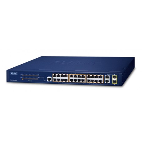 PLANET FGSW-2624HPS switch di rete Gestito L2/L4 Gigabit Ethernet (10/100/1000) Supporto Power over Ethernet (PoE (FGSW-2624HPS)