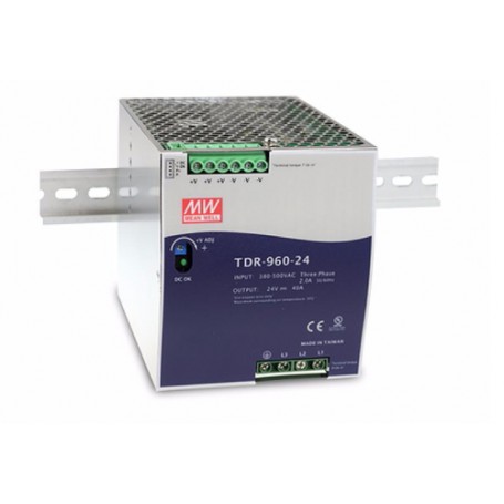 MEAN WELL TDR-960-48 alimentatore per computer 960 W Blu, Metallico (TDR-960-48)