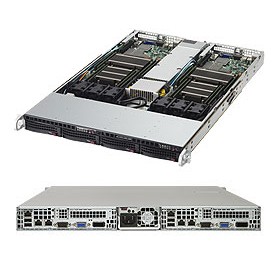 Supermicro 6018TR-TF Intel® C612 LGA 2011 (Socket R) Rack (1U) Nero, Grigio (SYS-6018TR-TF)