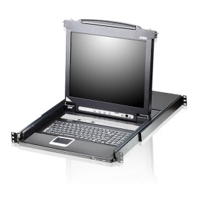 Aten CL5708N switch per keyboard-video-mouse (kvm) Montaggio rack Nero (CL5708N-ATA-2XK06GG)