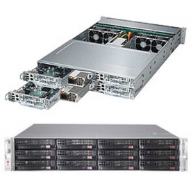 Supermicro SuperServer 6028TP-HC1TR Intel® C612 LGA 2011 (Socket R) Armadio (2U) Nero (SYS-6028TP-HC1TR)