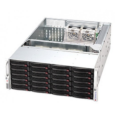 Supermicro CSE-846A-R900B sistema barebone per server Multiplo Armadio (4U) Nero, Multicolore (CSE-846A-R900B)