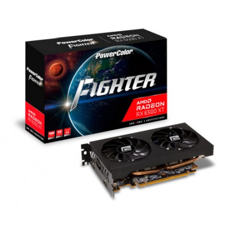 PowerColor AXRX 6500XT 4GBD6-DH/OC scheda video AMD Radeon RX 6500 XT 4 GB GDDR6 (AXRX 6500XT 4GBD6-DH/OC)