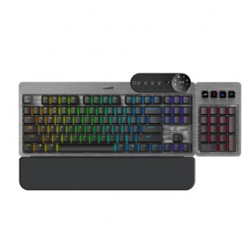 Mountain Everest Max tastiera USB QWERTY US International Grigio (MG-EVK1G-CO1-US)