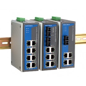 Moxa EtherDevice™ Switch EDS-308, 2 x multi, SC connector Non gestito (EDS-308-MM-SC)