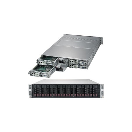 Supermicro SuperServer 2029TP-HC0R Intel® C621 LGA 3647 (Socket P) Armadio (2U) Nero (SYS-2029TP-HC0R)