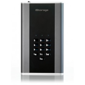 iStorage diskAshur DT 2 disco rigido esterno 4000 GB Nero, Grafite (IS-DT2-256-4000-C-G)