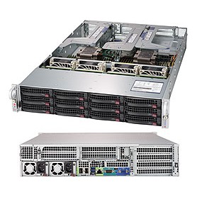 Supermicro SuperServer 6029U-TRTP Intel® C621 LGA 3647 (Socket P) Armadio (2U) Nero (SYS-6029U-TRTP)
