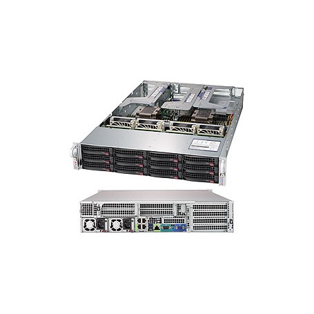 Supermicro SuperServer 6029U-TR4T Intel® C621 LGA 3647 (Socket P) Armadio (2U) Nero (SYS-6029U-TR4T)