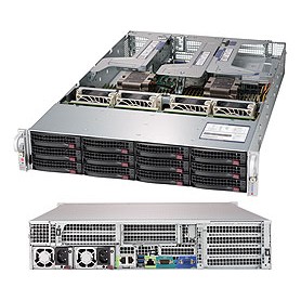 Supermicro SuperServer 6029U-E1CRT Intel® C621 LGA 3647 (Socket P) Armadio (2U) Nero (SYS-6029U-E1CRT)