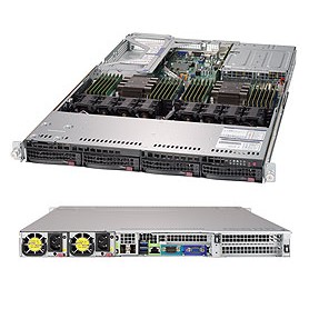 Supermicro SYS-6019U-TRTP sistema barebone per server Intel® C621 LGA 3647 (Socket P) Rack (1U) Nero (SYS-6019U-TRTP)