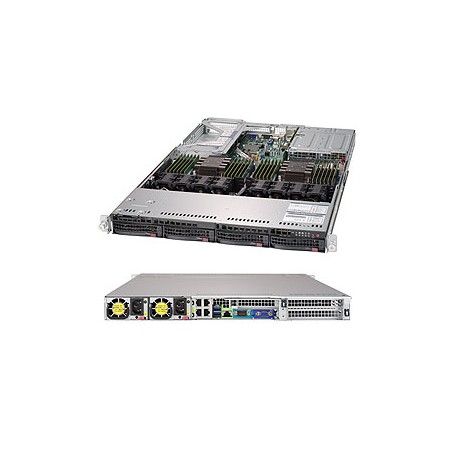 Supermicro SYS-6019U-TR4T sistema barebone per server Intel® C621 LGA 3647 (Socket P) Rack (1U) Nero (SYS-6019U-TR4T)