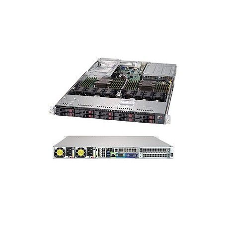 Supermicro SuperServer 1029U-E1CR25M Intel® C621 LGA 3647 (Socket P) Rack (1U) Nero (SYS-1029U-E1CR25M)