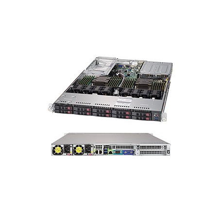 Supermicro SuperServer 1029U-E1CRT Intel® C621 LGA 3647 (Socket P) Rack (1U) Nero (SYS-1029U-E1CRT)