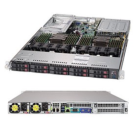 Supermicro SuperServer 1029U-TRT Intel® C621 LGA 3647 (Socket P) Rack (1U) Nero (SYS-1029U-TRT)