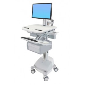 Ergotron StyleView Bianco Pannello piatto Carrello multimediale (SV44-13B1-2)