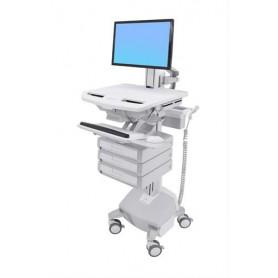 Ergotron StyleView Bianco Pannello piatto Carrello multimediale (SV44-1332-2)