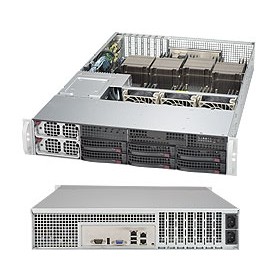 Supermicro 8028B-C0R3FT Intel® C602J LGA 2011 (Socket R) Armadio (2U) Nero, Argento (SYS-8028B-C0R3FT)