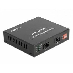 DeLOCK 86472 convertitore multimediale di rete 10000 Mbit/s Nero (86472)