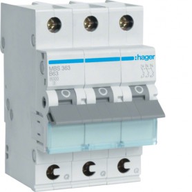 Hager MBS363 interruttore automatico Tipo B 3 3 modulo/moduli (MBS363)