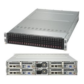 Supermicro SuperServer 2028TP-HC0R-SIOM Intel® C612 LGA 2011 (Socket R) Armadio (2U) Nero (SYS-2028TP-HC0R-SIOM)