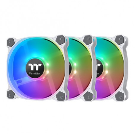 Thermaltake Pure 12 ARGB Sync Radiator Fan White TT Premium Edition Ventilatore 12 cm Bianco 3 pz (CL-F127-PL12SW-A)