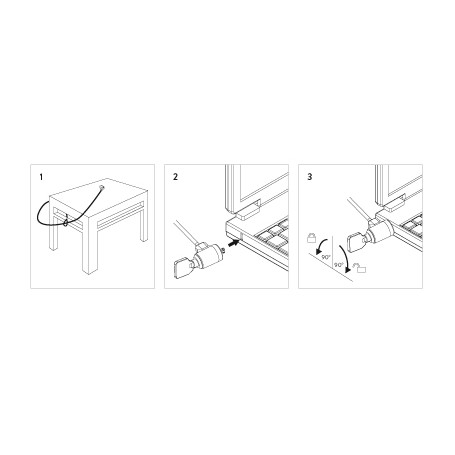 Hamlet Notebook Lock cavo di sicurezza per pc e notebook con lucchetto a chiave di 120 cm in acciaio (XNBLOCK12K)