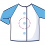 GREMBIULE MANICHE LUNGHE BLU (820410)