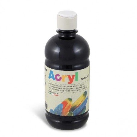 BOTTIGLIA 500ML TEMP ACRILICA NERO (4003TA500800)