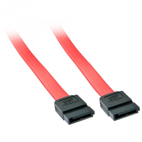 Lindy 33324 cavo SATA 0,5 m Nero, Rosso (33324-LND)