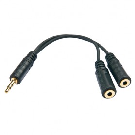 Lindy 35627 splitter audio Nero (35627-LND)
