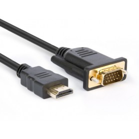 Hamlet XVCHDM-VGA180 cavo e adattatore video 1,8 m HDMI tipo A (Standard) VGA (D-Sub) Nero (XVCHDM-VGA180)