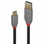 Lindy 36910 cavo USB 0,5 m USB C USB A Nero, Grigio (36910)