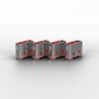 Lindy 40460 clip sicura Bloccaporte USB tipo A Rosa Acrilonitrile butadiene stirene (ABS) 10 pz (40460-LND)