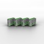 Lindy 40461 clip sicura Bloccaporte USB tipo A Verde Acrilonitrile butadiene stirene (ABS) 10 pz (40461-LND)