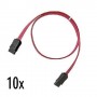Nilox NX090305118 cavo SATA 0,5 m Nero, Rosso (NX090305118)