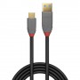 Lindy 36911 cavo USB 1 m USB C USB A Nero, Grigio (36911)
