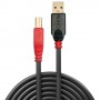 Lindy 42761 cavo USB 10 m USB 2.0 USB A USB B Nero, Rosso (42761-LND)