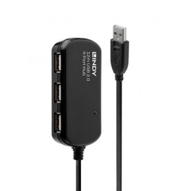 Lindy 42783 hub di interfaccia 480 Mbit/s Nero (42783-LND)